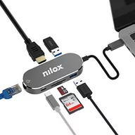 Czytniki kart pamięci - Uniwersalny adapter, interfejs USB-C, multifunkcyjne HDMI/LECTOR SD/Micro SD USB/LAN ładowanie PD - miniaturka - grafika 1