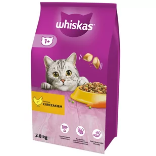 Whiskas, Karma dla Kota, Sucha, z kurczakiem, 3,8 kg - Sucha karma dla kotów - miniaturka - grafika 1