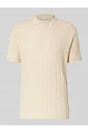 Koszulki męskie - Koszulka polo o kroju slim fit z fakturowanym wzorem model JADEN - Selected Homme - miniaturka - grafika 1