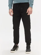 Spodnie sportowe męskie - Calvin Klein Jeans Spodnie dresowe J30J324696 Czarny Skinny Fit - miniaturka - grafika 1