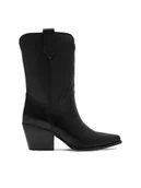 Botki damskie - Badura Kowbojki CEO-222FW92 Czarny - miniaturka - grafika 1