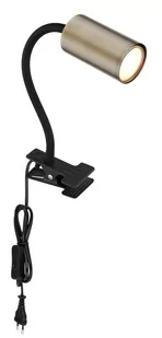 Globo Lighting Robby lampa biurkowa 1x25W czarny/mosiądz 57911KM - Lampy stojące - miniaturka - grafika 1