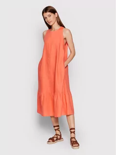 Sukienki - Benetton United Colors Of Sukienka letnia 4AGHDV01J Pomarańczowy Regular Fit - grafika 1