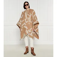 Swetry damskie - Max Mara Leisure Wełniane ponczo | Regular Fit - miniaturka - grafika 1