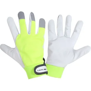 Rękawice ochronne z koziej skóry LAHTI PRO żółte 9 - Rękawice robocze - miniaturka - grafika 1