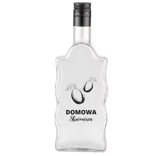 Butelka na śliwowicę z nadrukiem - Fala 500ml - Domowy wyrób alkoholu - miniaturka - grafika 1