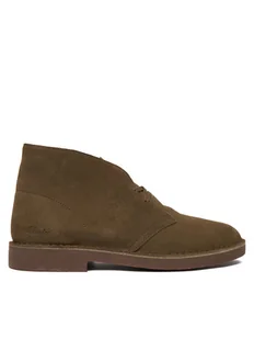 Clarks Trzewiki Desert Bt Evo 26183838 Khaki - Botki męskie - miniaturka - grafika 1
