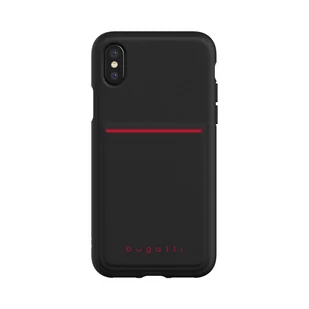 Bugatti Flexcity etui z kieszonką na Apple iPhone X CZARNY NA TYŁ TWORZYWO SZTUCZNE 35483 - Etui i futerały do telefonów - miniaturka - grafika 1