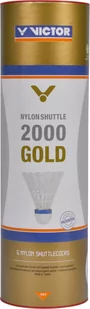 Victor Nylon 2000 6szt średnie żółte - Badminton - miniaturka - grafika 1