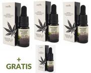 Zestawy kosmetyków damskich - India Cosmetics EKSTRAKT Z KONOPI IZOLAT CBD ZESTAW 3 x 30% + 10% CZYSTE CBD 99,4% - miniaturka - grafika 1