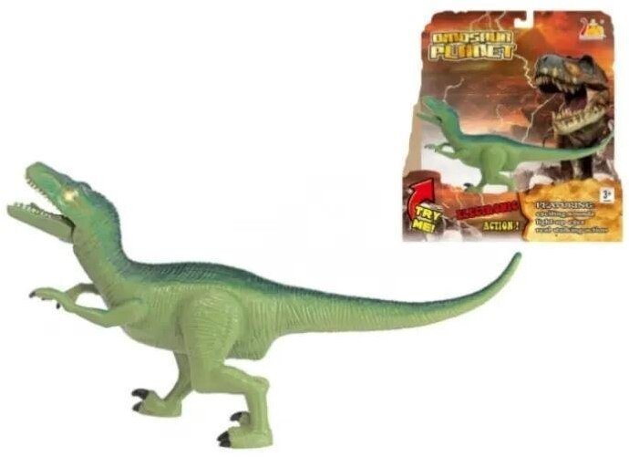 Dinozaur figurka velociraptor światło i ryk