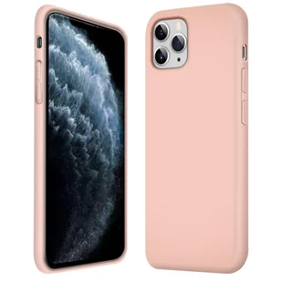 Etui ochronne na telefon komórkowy Apple iPhone 11 Pro silikonowo-żelowe etui na telefon komórkowy, różowe - Etui i futerały do telefonów - miniaturka - grafika 1