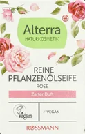 Mydła - Alterra Mydło W Kostce Roślinne Z Wyciągiem Z Kwiatów Róży 100 G - miniaturka - grafika 1