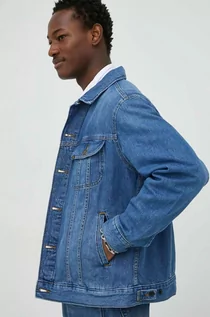 Kurtki męskie - Lee kurtka jeansowa męska kolor niebieski przejściowa - grafika 1