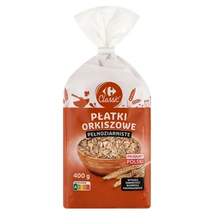 Carrefour Classic Płatki orkiszowe pełnoziarniste 400 g - Płatki śniadaniowe i musli - miniaturka - grafika 1