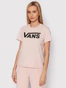 Koszulki sportowe damskie - Vans T-Shirt Flying Crew VN0A3UP4 Różowy Regular Fit - miniaturka - grafika 1