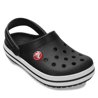 Buty dla chłopców - Klapki Crocs Crocs Crocband Kids Clog T 207005 Black 001 - grafika 1