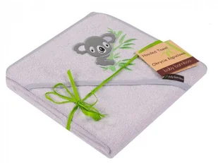 UVIE Okrycie kąpielowe Bambusowe 100 x 100 cm Koala szary - Okrycia kąpielowe dla dzieci - miniaturka - grafika 1