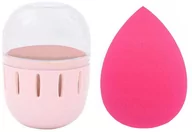 Gąbeczki do makijażu - Gąbka do makijażu blender pink + etui - miniaturka - grafika 1