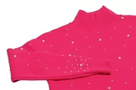 Swetry damskie - faina Damski sweter z cekinami, elegancki sweter akrylowy różowy rozmiar XS/S, Rosa, XS - miniaturka - grafika 1