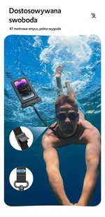 USAMS Etui wodoodporne 6.7" IP68 czarny/black FSD1301 (US-YD013) - Etui i futerały do telefonów - miniaturka - grafika 13