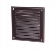 Akcesoria i części AGD - Kratka wentylacyjna 150x150 aluminium brązowa z siatką DOSPEL - miniaturka - grafika 1