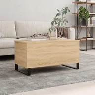 Ławy i stoliki kawowe - Stolik kawowy, dąb sonoma, 90x44,5x45 cm Lumarko! - miniaturka - grafika 1