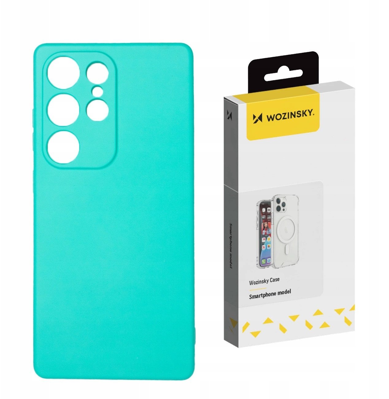 Silikonowe etui Wozinsky Silicone Case na Samsung Galaxy S25 - miętowe
