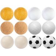 Piłkarzyki - MAX Zestaw piłeczek do piłkarzyków różne rodzaje 12 szt. 35 mm - miniaturka - grafika 1