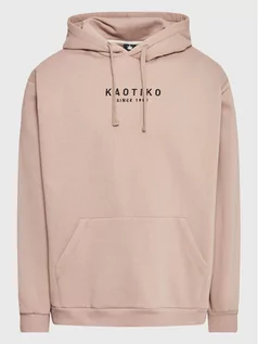 Bluzy męskie - Kaotiko Bluza Unisex Vancouver AL006-06-G002 Beżowy Relaxed Fit - grafika 1