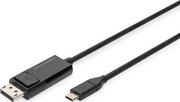 Kable USB - Kabel USB Digitus USB-C - DisplayPort 2 m Czarny (AK-300334-020-S) - miniaturka - grafika 1
