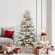 Bombki - vidaXL Zestaw Bombek Choinkowych 9 pcs złoty - miniaturka - grafika 1