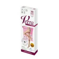 Bielizna lecznicza - Veera Przeciwżylakowa, podkolanówki uciskowe, 140 den, rozmiar 1/2, visone - miniaturka - grafika 1