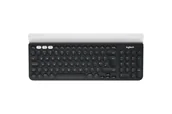 Klawiatury - Logitech K780 Multi-Device Wireless Keyboard klawiatura Uniwersalne RF Wireless + Bluetooth QWERTY Skandynawia Szary, Biały - miniaturka - grafika 1