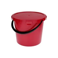 Inne artykuły do sprzątania - Wiadro z pokrywą Berry 10 l czerwone - miniaturka - grafika 1