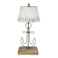 Lampy stojące - Clayre & Eef Duża Lampa Stołowa Marynistyczna Clayre & Eef 5LMC0016 - miniaturka - grafika 1