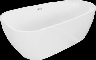 Mexen Giada wanna wolnostojąca 170 x 90 cm, biała połysk, przelew chrom - 52741709000-01 - Wanny - miniaturka - grafika 1