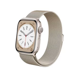 Crong Milano Steel – Pasek ze stali nierdzewnej do Apple Watch 38/40/41 mm (szampański) - Akcesoria do smartwatchy - miniaturka - grafika 3