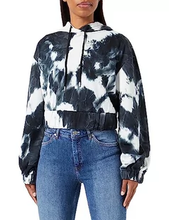 libbi Damska bluza z kapturem 23930101, czarno-niebieska biała, XL, czarny, niebieski, biały, XL - Bluzy damskie - miniaturka - grafika 1