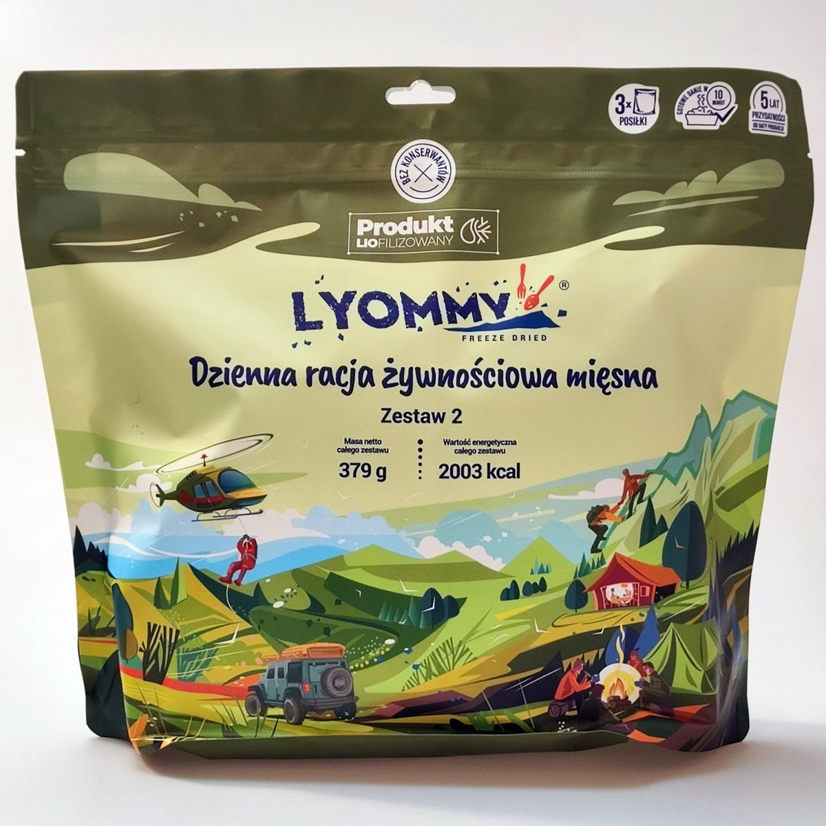 Dzienna racja żywnościowa mięsna Lyommy 2003 kcal zestaw nr 2