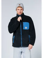 Odzież trekkingowa męska - Chiemsee Kurtka polarowa w kolorze granatowo-niebieskim - miniaturka - grafika 1