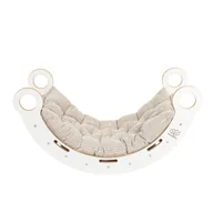 Łóżeczka i kojce - Small Dream Rocker Białe Drewno z Beżową Poduszką - miniaturka - grafika 1