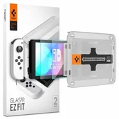 Akcesoria do Nintendo - SPIGEN Szkło hartowane SPIGEN Glas.Tr Ez Fit do Nintendo Switch Oled 2szt - miniaturka - grafika 1