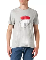 Koszulki męskie - FILA Męski t-shirt z logo Summerfield, jasnoszary melanż, S, jasnoszary melanżowy, S - miniaturka - grafika 1