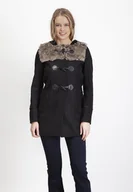 Płaszcze damskie - PŁASZCZ DAMSKI WEŁNIANY ZAPINANY NA KOŁKI - miniaturka - grafika 1