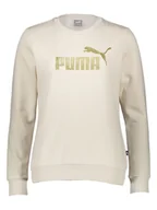 Bluzy damskie - Puma Bluza "Essentials+" w kolorze beżowym - miniaturka - grafika 1