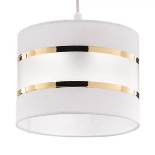 Lampa wisząca belka Helen biało-złota 5-punktowa - Lampy sufitowe - miniaturka - grafika 2