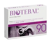 Włosy, skóra, paznokcie - POLFA WARSZAWA Biotebal 5 mg x 90 tabl - miniaturka - grafika 1