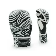 Rękawice bokserskie - Rękawice sparingowe MMA Evolution Professional Equipment Zebra - miniaturka - grafika 1