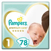Pieluchy - Pampers Premium Care 1 Newborn 78szt. - miniaturka - grafika 1